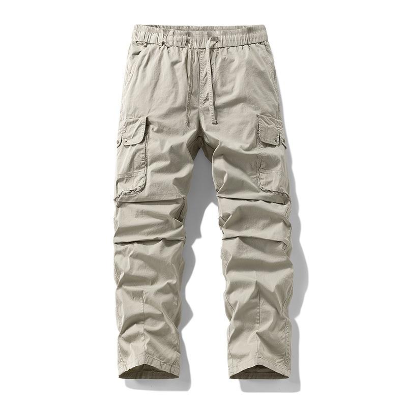New Overalls Multi-pocket Casual Loose Men's Trousers Trendy Brand Men's High-end Pants Simple Men's Clothing