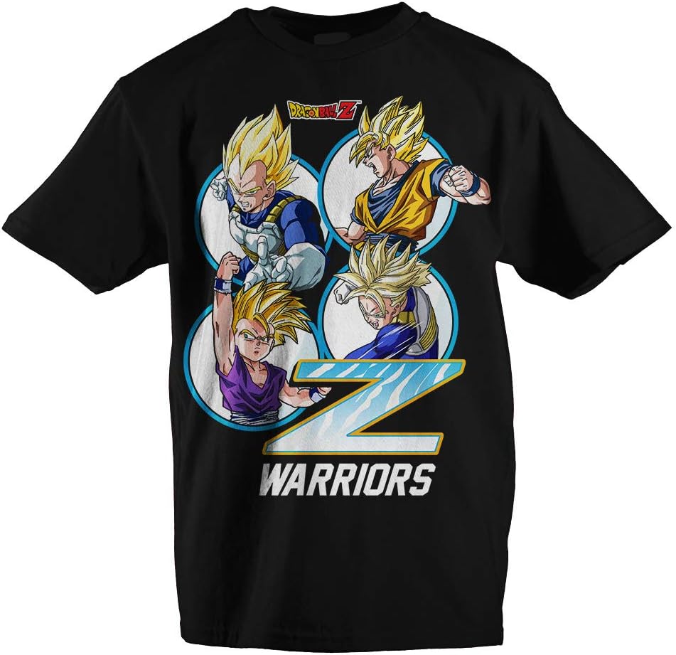 Майка для мальчиков Dragon Ball Z Черная с Z-Воинами Одежда Dragon Ball Z S