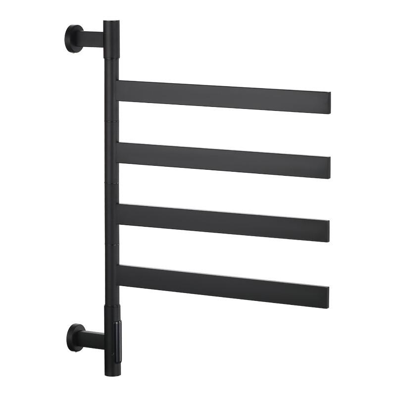 Household Bathroom Constant Temperature Heating And Drying Storage Holder Carbon Fiber Intelligent Drying Electric Towel Rack