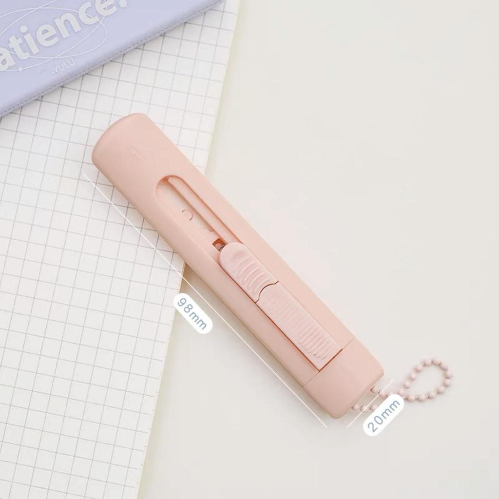 1pcs Morandi Color Utility Knife Portable Size Ceramic Blade Safe Cutter Wrapping Tools Office School Household