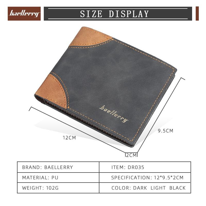 Baellerry Men Fashion Card Holder Wallet Classic Wallets Vintage Business Design Purse GZW