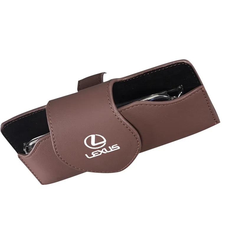 

1Pcs Leather Car Sun Visor Glasses Case Sunglasses Storage Box For Lexus ES RX NX LS UX LM LX GX LC RZ IS CT GS RC HS SC LBX