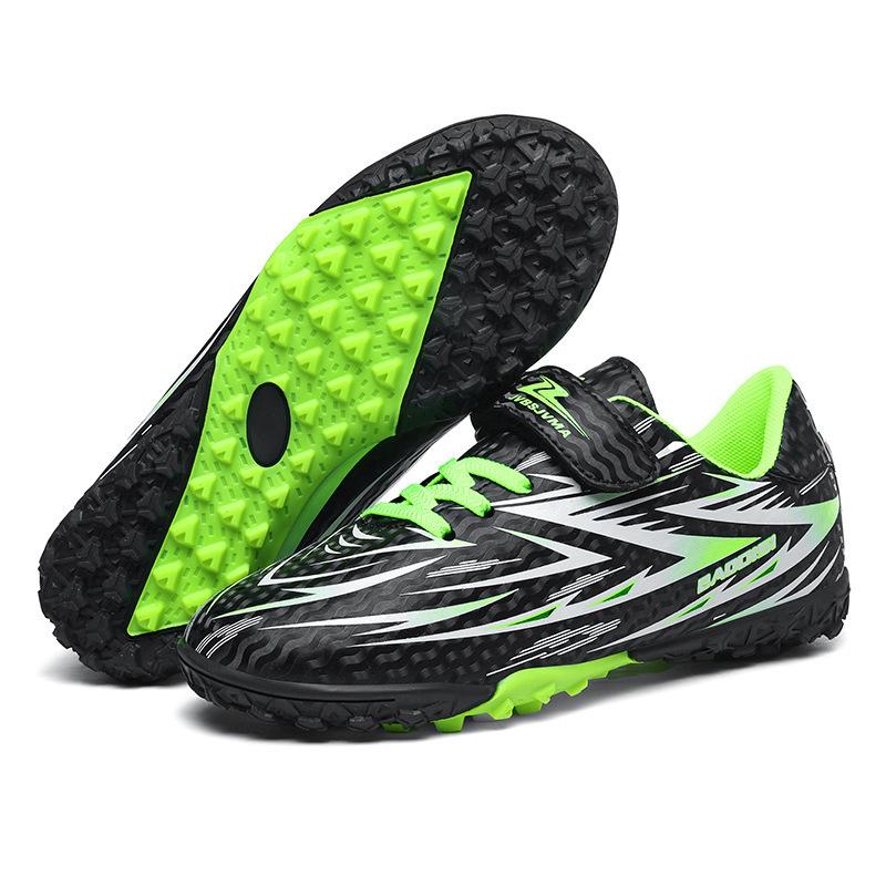2025 summer new youth low-top Velcro football shoes big children's game long nails broken nails training football shoes