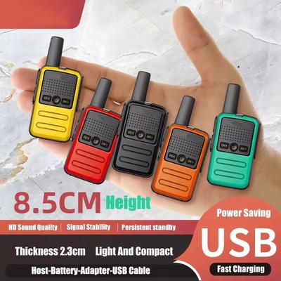2 adet Mini Oyuncak 1~5 Km UHF Hediye Çift Yönlü Alıcı-Verici 1S 2S Tablet Renkli Gövde Yeni Çocuk Telsizi Telsiz
