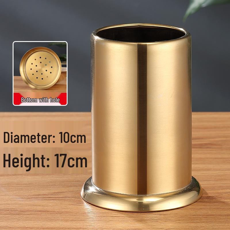 Stainless Steel and Bamboo Skewer & Chopstick Holder