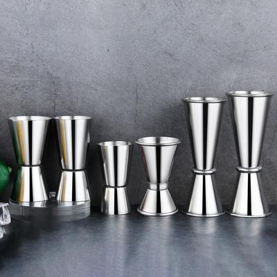 Jigger 1Pcs Stainless Steel Cocktail Bar Japanese Design Jigger Double Spirit Measuring Cup Home Bar Party Bar Accessories Club