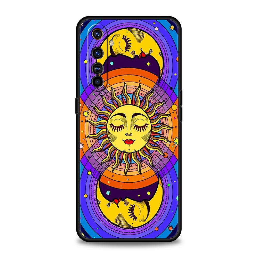 

Мягкий ТПУ чехол для Realme C67 C63 C55 C53 C25 C21 10 11 12 13 GT 2 3 5 Pro Plus 5G Ударопрочный чехол для телефона Забавный мешок с изображением лица Солнца и Луны Realme 12 Pro