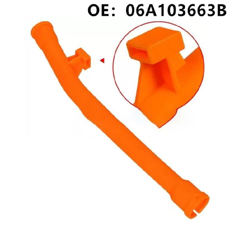 Oil Level Sensor Sleeve 06A103663B Oil Dipstick Boot ABS Construction Engine Dipstick Guide Funnel Sleeve