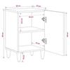 Bathroom Cabinet Brown 38 x 33.5 x 58 cm Solid Mango Wood