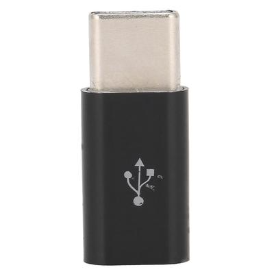 ABS Micro USB To TypeC Transfer Adapter Convert Plug and Play Connector Fast Charging(Black(Harpoon Sign) )