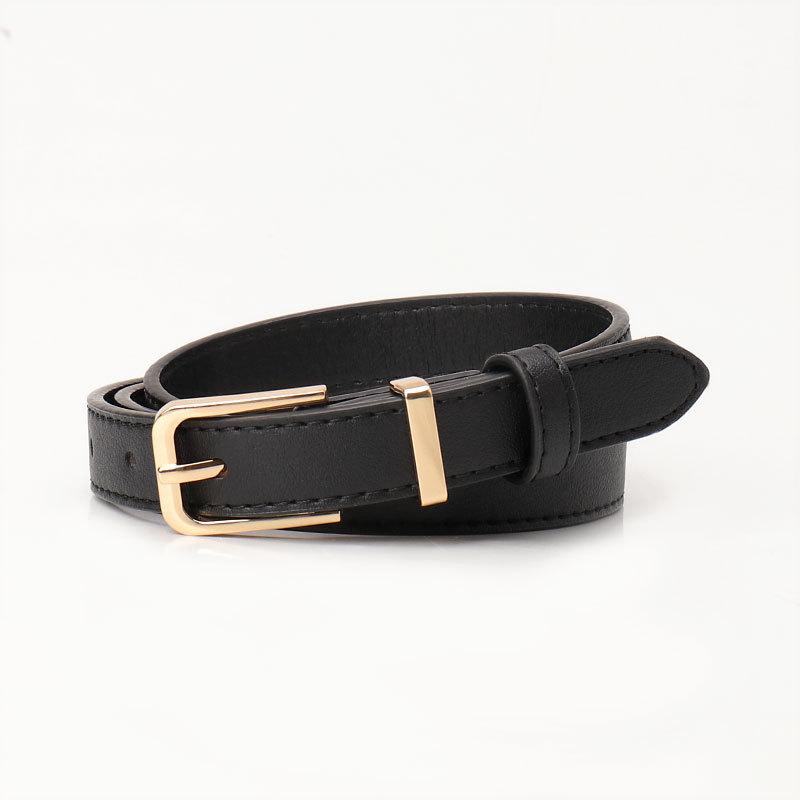 Korean Version of Ins Style Belt Women's Student Belt, Fashionable and Versatile Decorative Jeans Simple Casual Style Thin Belt