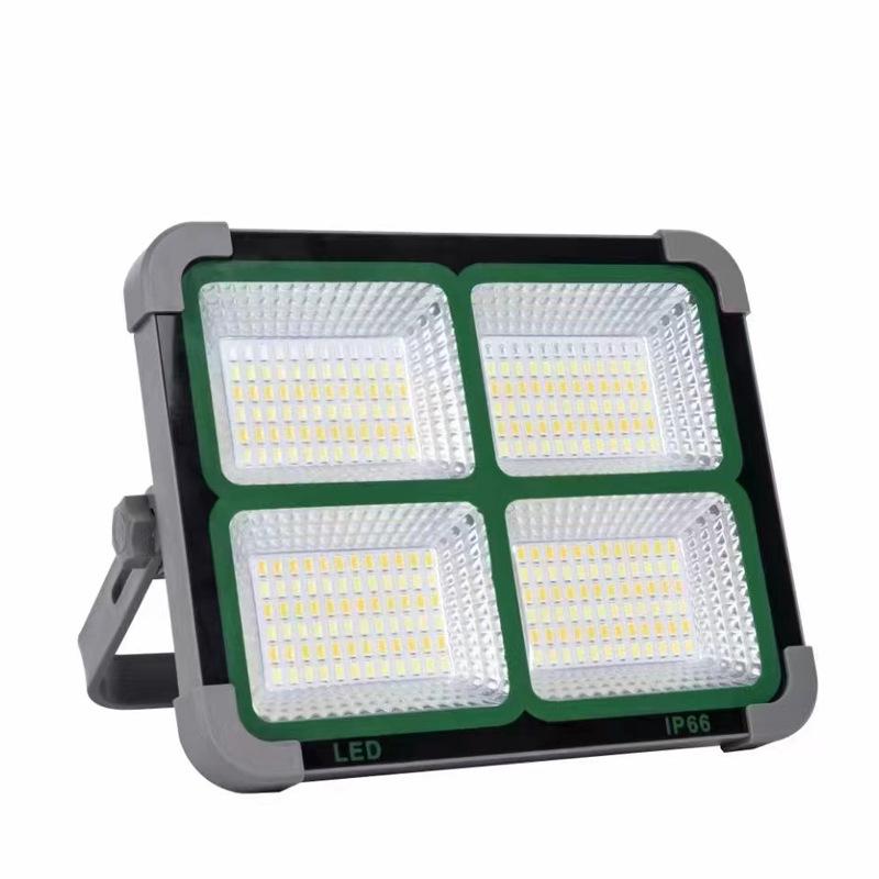 Solar-Powered Portable Floodlight for Outdoor Camping and Emergency Lighting