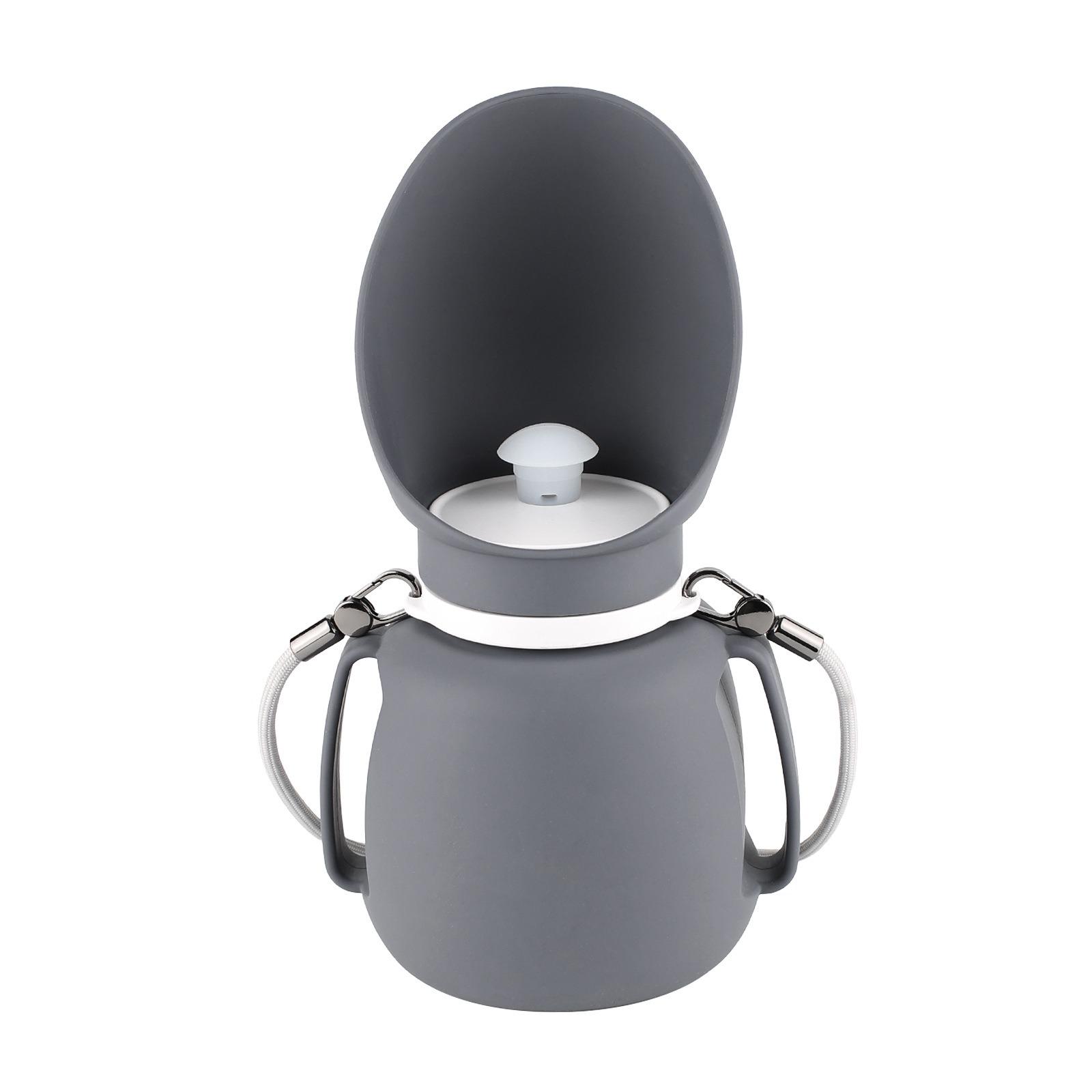 

Portable Foldable Pet Water Bottle Leak-Proof Silicone Dog Water Dispenser with Press Drink Design for Outdoor Travel