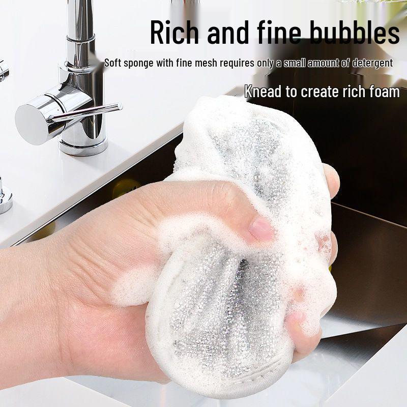 4-Pack Double-Sided Oil-Absorbing Kitchen Sponge Brush