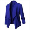 Damen Slim Fit Langarm Unifarben Blazer Vielseitige Stretchmanschette Revers Jacke für Bürokleidung, Eleganter Karriere Open Front Mantel für Pendler