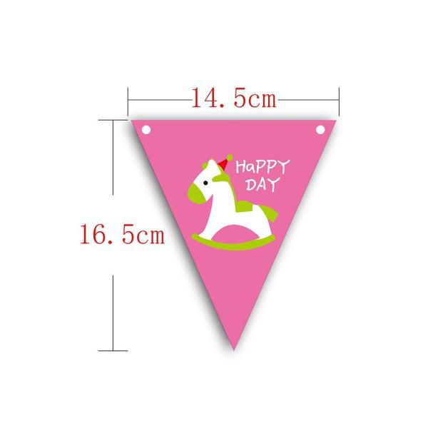 Colorful Smiley Face & Heart Pennant Banner for Classroom Birthday Decorations