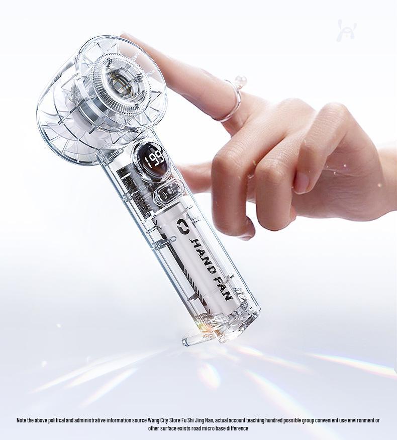 High-Speed Handheld Mini Air Cannon Fan for Students, Babies, and Gift-Giving - Portable for Blowing Food and Eyelashes.