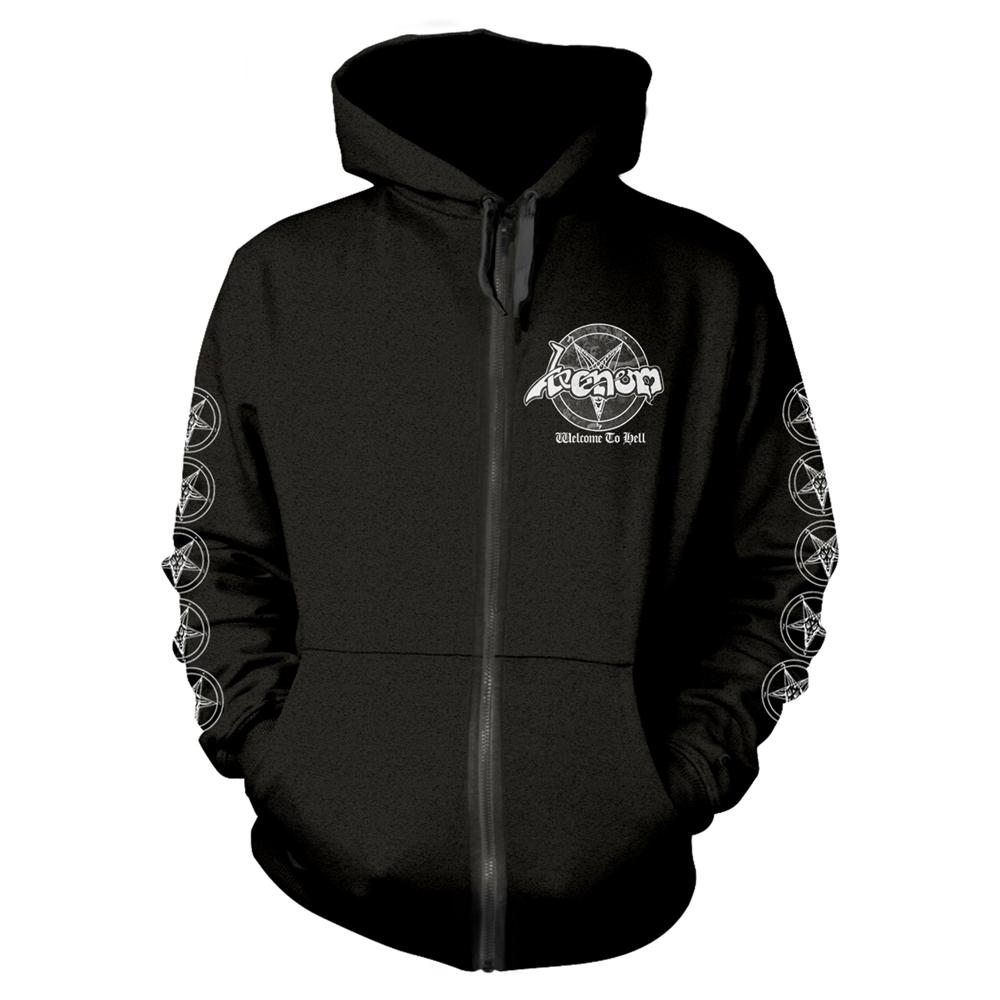 Venom Unisex Adult Welcome To Hell Back Print Full Zip Hoodie