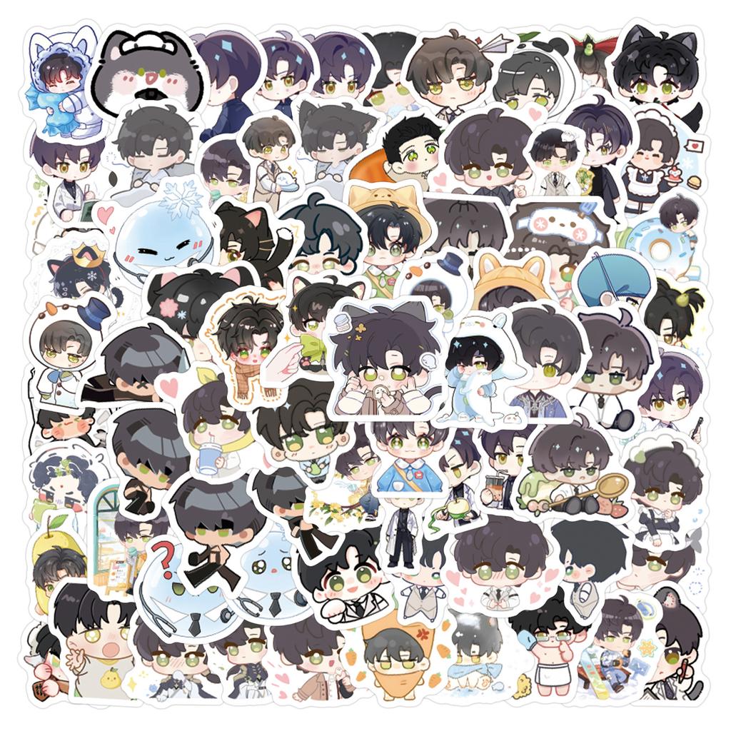 100 New Lishen QQ People Graffiti Stickers Decorate Refrigerator Water Bottle Skateboard Waterproof DIY Stickers