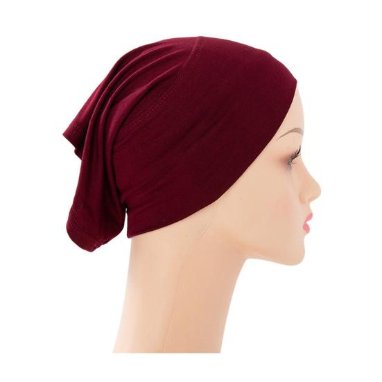 Women Turban Hat Modal Ethnic Top Hat Lightweight Breathable Hair Bag Elastic Fit Outdoor Activities Headwear