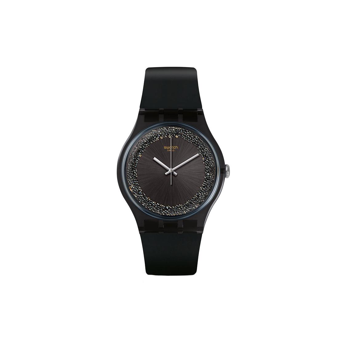 SWATCH Men 47.4mm Black Watch SUOB156 SUOB156 Black