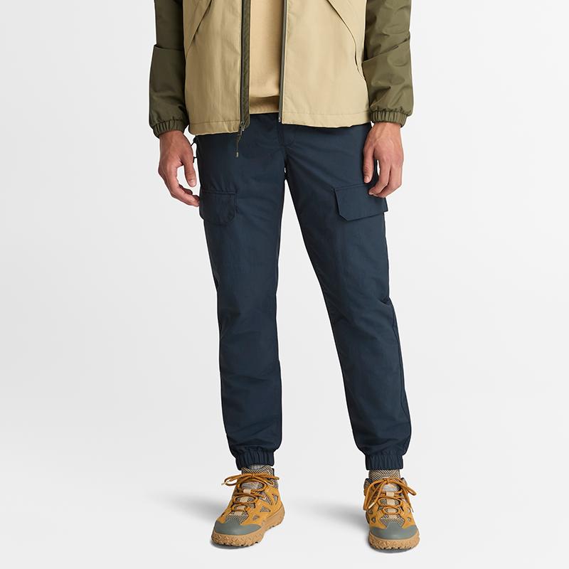 Timberland Versatile Waterproof Soft Solid Color Work Outdoor Lightweight Casual Pants Men Pants Deep-Sapphire-Blue A68QK-433