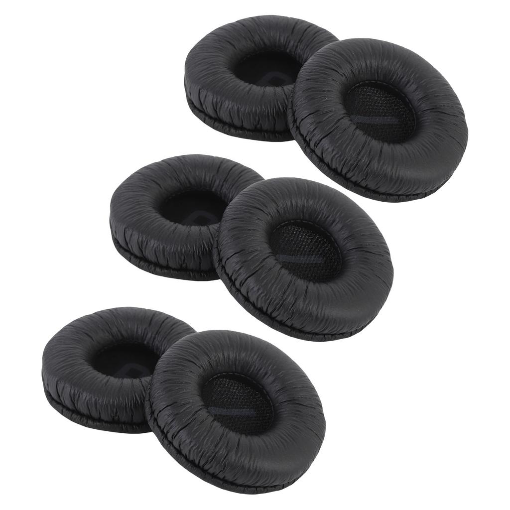3 Pairs Headphones Replacement Ear Pads Cushions Memory Foam Protein Leather Ear Pads for ATH AR3BT ATH AR3iS Black