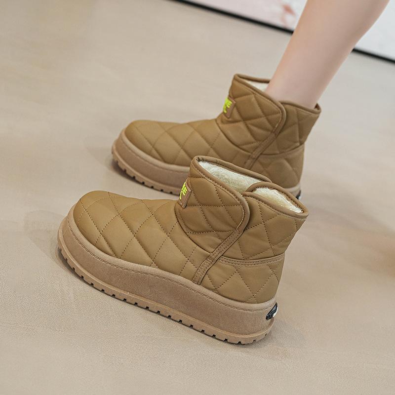 Winter new velvet snow boots ins student height-increasing sports board shoes casual cotton shoes