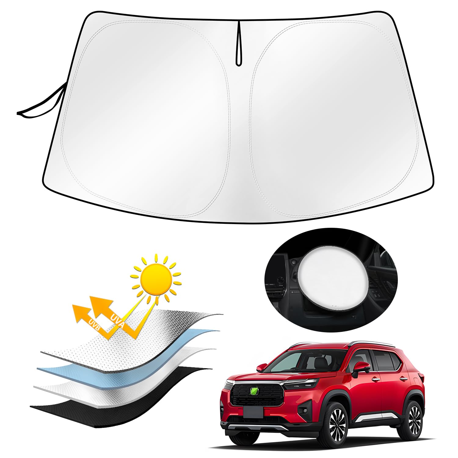 

AUTO SPEC Front Sun Shade for Honda WR-V Car Sun Shade, Wr-v, 2nd Generation, Honda WR-V type
