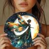 Metal Wall Art Glowing Celestial Moon Stars Vintage Galaxy Decor Gift