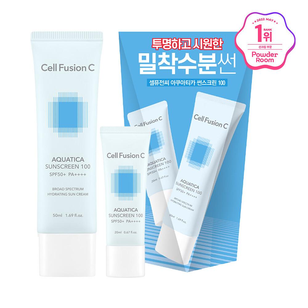 Cell Fusion C Aquatica Sunscreen 100 50mL+20mL Special Set
