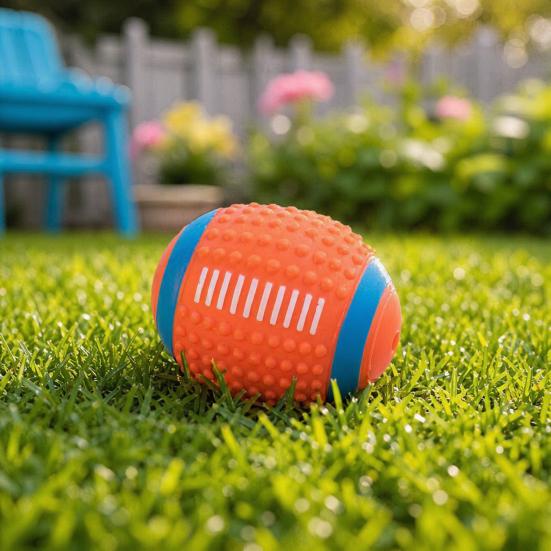 Dog Toy with Sound Ring Made From Flexible Blue 1 Pc
