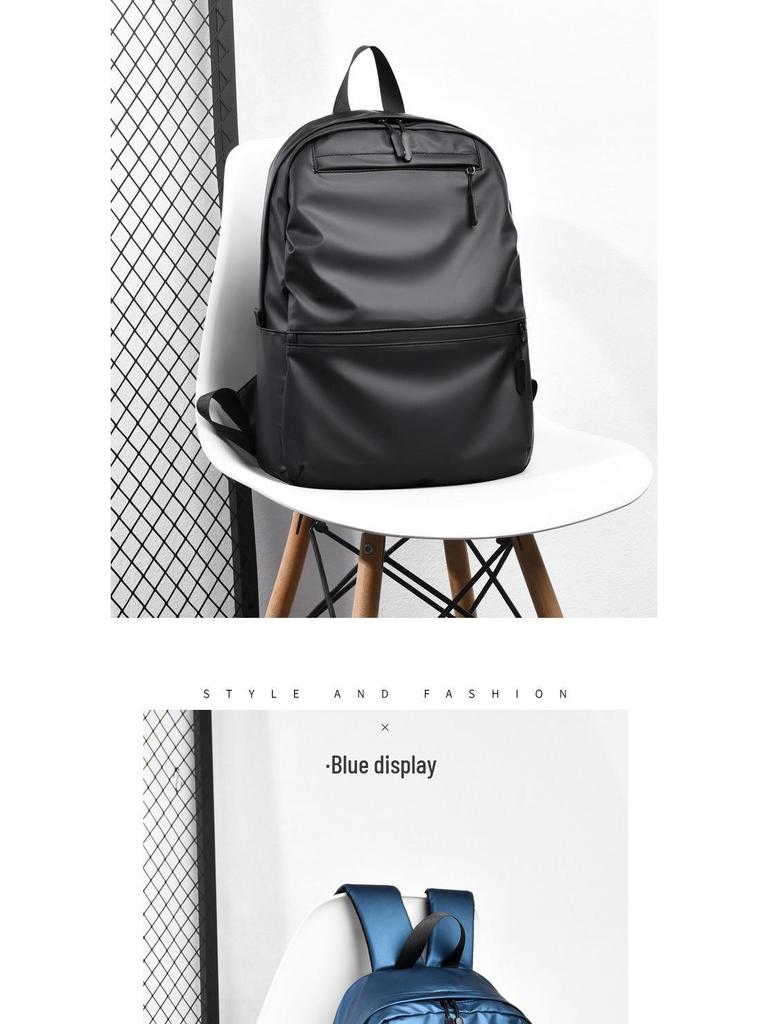 Rucsac ușor impermeabil din piele pentru bărbați de 15 inch - Tendință de modă de mare capacitate pentru afaceri