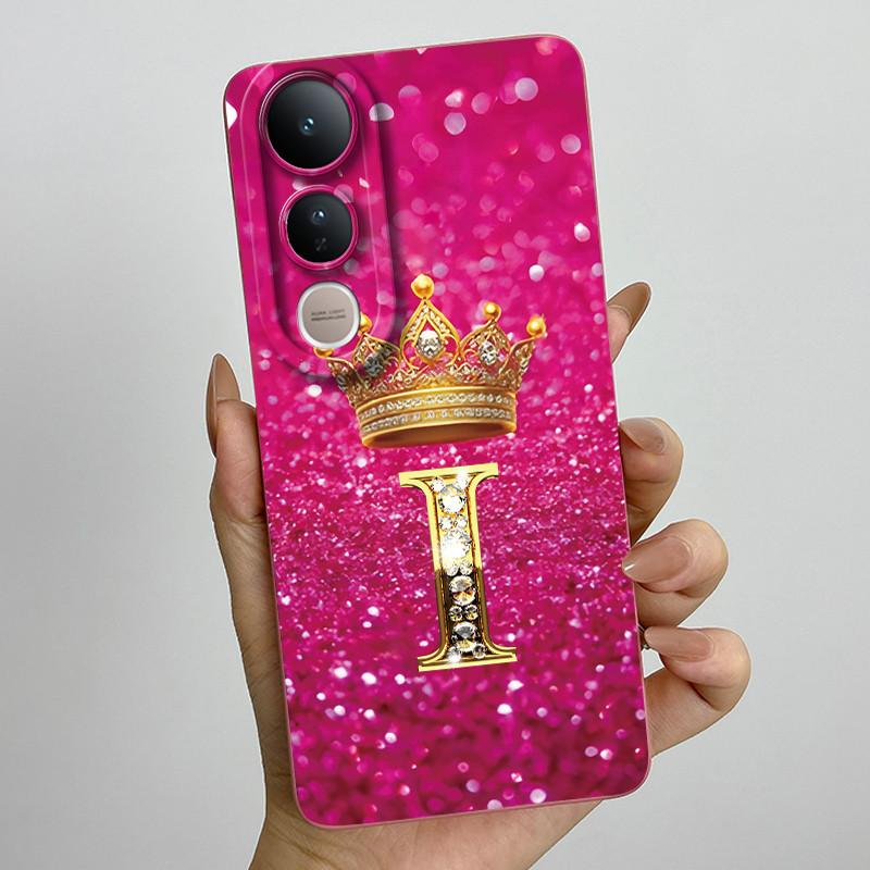 For Vivo V50 Lite 5G Case Luxury Letters Couple Silicone Soft Phone Cases For Vivo V50 V50Lite 5G Camera Protection Back Cover