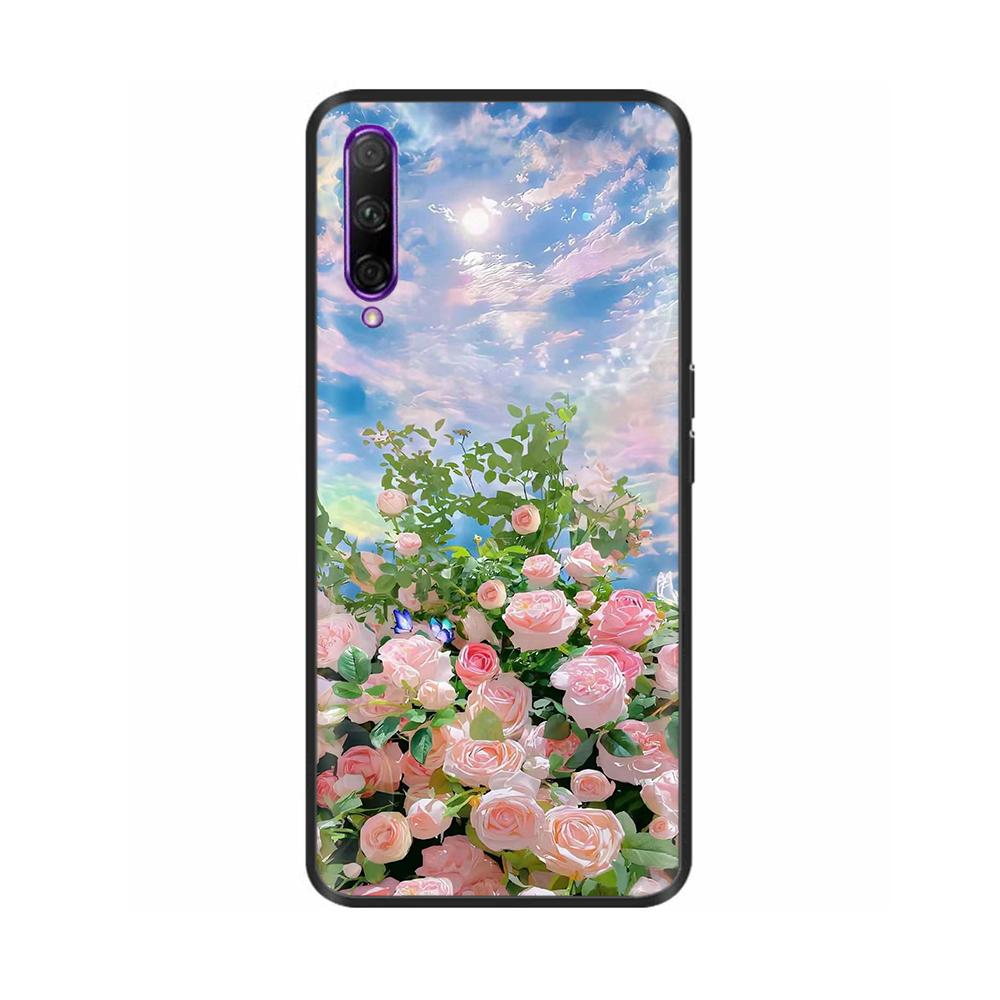 Black Silicone Case For Huawei P Smart Pro Case Cute Soft Cover for Huawei P Smart Pro Fundas PSmart Pro Protective Shell Capas