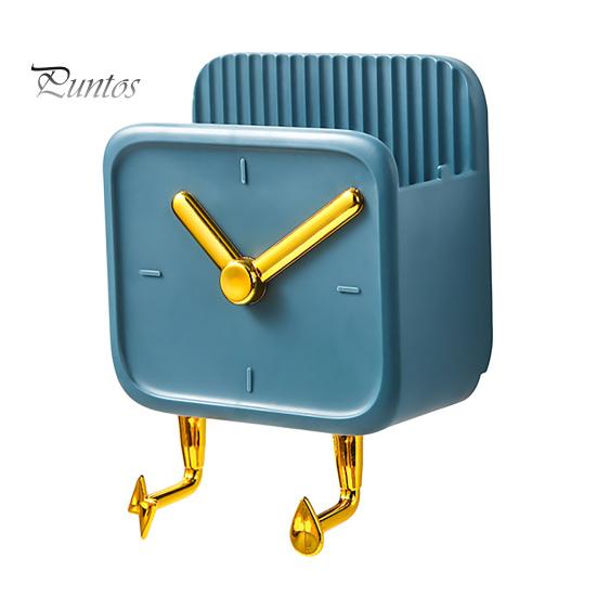 

Органайзер для телефона, настенный, широкий дизайн часов, красивый многофункциональный настенный держатель для спальни зелёный