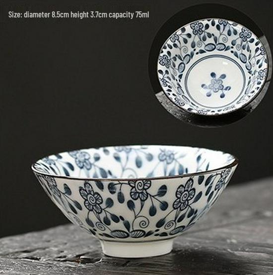 Blau-weiße Douli-Teetasse aus Porzellan für Kung-Fu-Tee