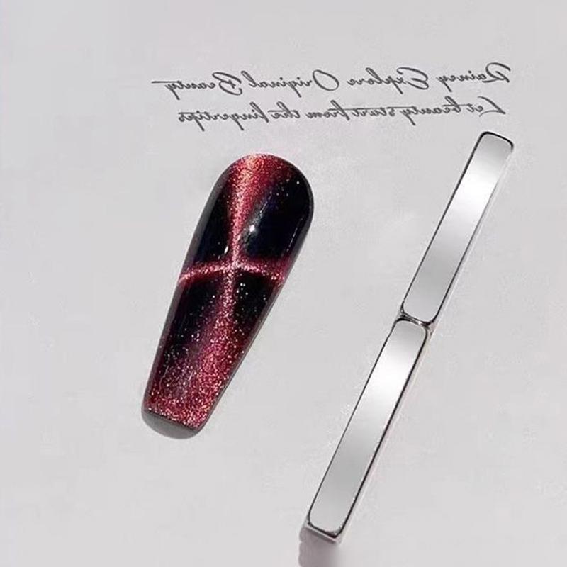 4 ks manikúra s multifunkčním magnetem na nehty salon Cat Eye s dlouhým proužkem Magnet na nehty francouzské kočičí oko sada pro nástroje s UV gelem