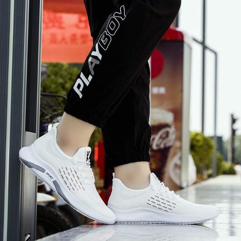 Men's Shoes Flyknit Mesh Breathable Casual Shoes Sports Shoes