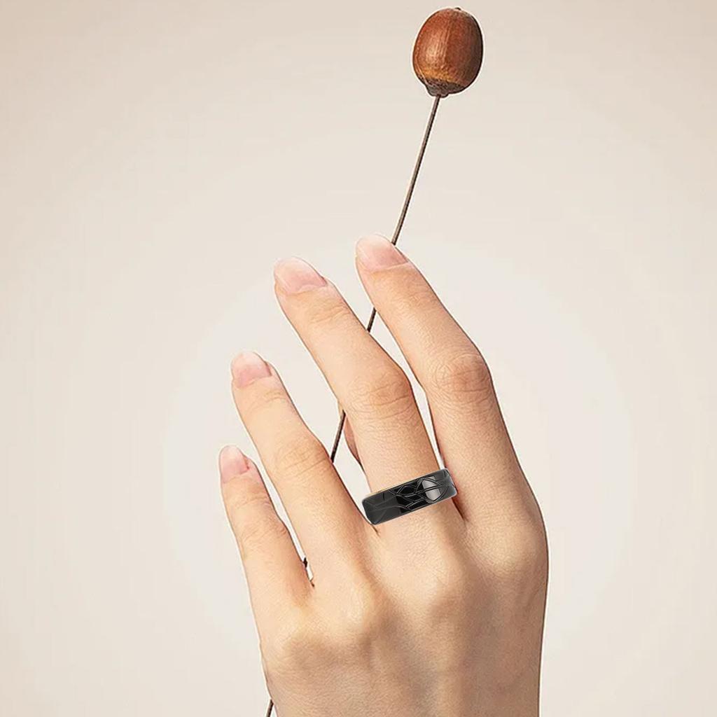 Smart Ring Fitness Tracker Tragbarer Schlafüberwachung Wasserfester Multifunktionsring für Gestur