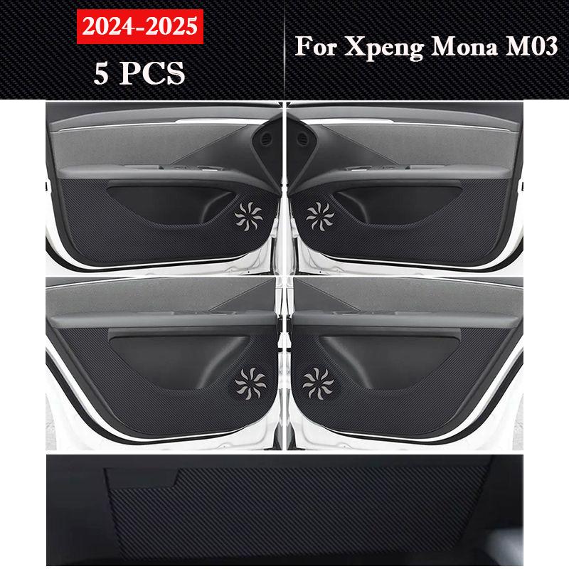 For Xpeng Mona M03 2026 2026 Car Door Anti Kick Pad Glove Box Protection Sticker Scratch Resistant Film Interior Accessories