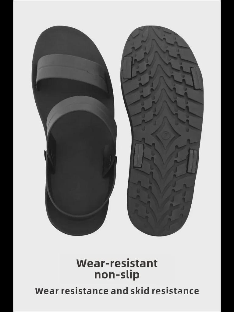 Vietnamese Rubber Sandals: Versatile Men's Casual Slip-Ons with Thai Tire Soles, Perfect for Trendy Business or Youthful Style.