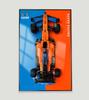 Sungvool Ekspozicinis sieninis skydas Lego 42141 F1 Technic McLaren Formula 1 Lenktyninis Dekoratyviniai paveikslai ekspoziciniam sieniniam skydui Lego modelio eksponavimui