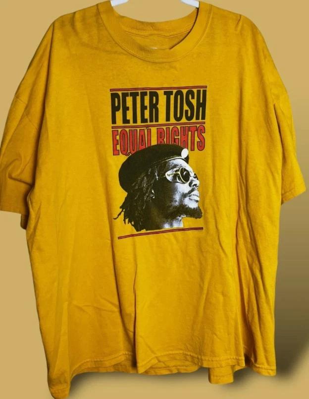 Peter Tosh Poster Collection Gift for Fan S to 5XL Gold T-shirt L
