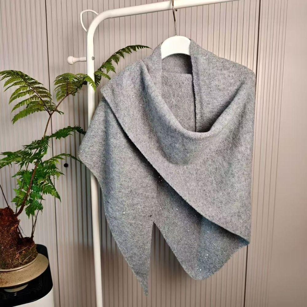 High End Woolen Shawl Winter Warm Mongolian Poncho Women Fashion Neck Protection Knitted Scarf