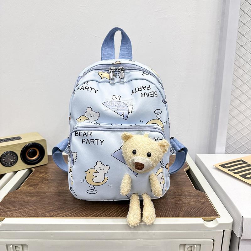 Adorable Bear Design Lightweight Kindergarten Backpack For Boys And Girls In Multiple Colors