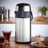 With Pump Thermos Kettle Press-type Water Dispenser Vacuum Flask Airpot Coffee Pot  Outdoor