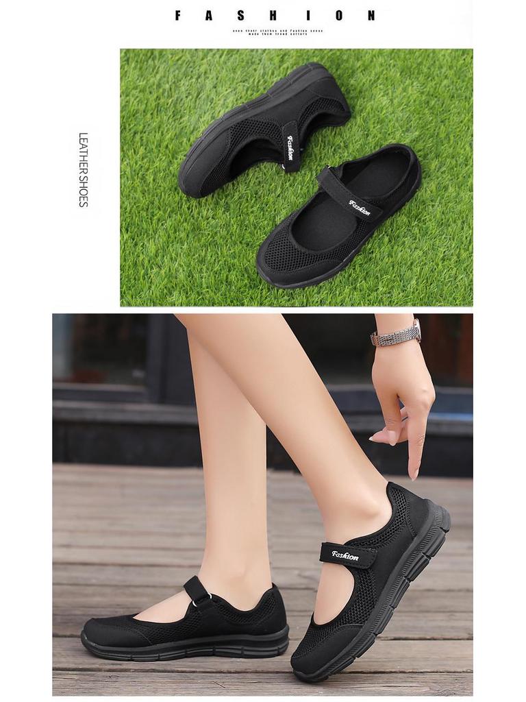 Dámské prodyšné síťované ležérní vycházkové boty – venkovní móda, styl zdravotní sestry