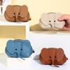 Cute Elephant 1pc Coin Purse with Wrist Strap Artificial Leather Zippered Pouch, Large Capacity Storage for Coins, Lipstick, Bank Cards Key Organizer