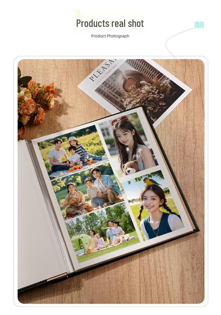 Handmade DIY White Adhesive Photo Album Sheets